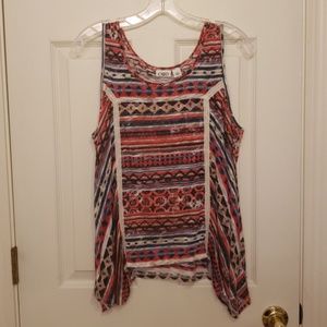 Cato Aztecan print very light weight blouse
